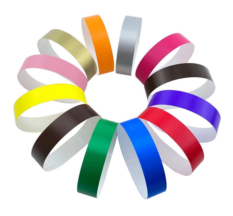 أساور معصم تيفك (Tyvek) للاستخدام مرة واحدة